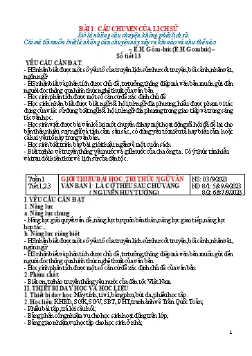 Kế hoạch bài dạy Ngữ văn 8 Sách Kết nối tri thức - Năm học 2023-2024