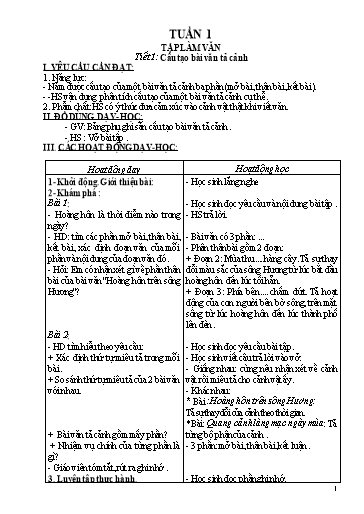 Giáo án Tiếng Việt 5 (Tập làm văn) - Chương trình cả năm - Năm học 2022-2023 - Trường Tiểu học Minh Châu