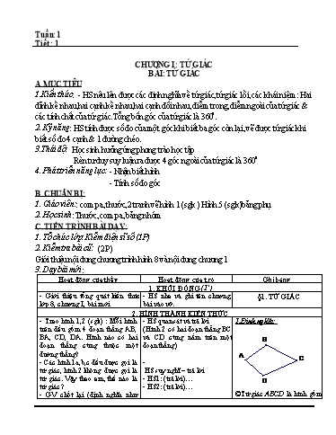 Giáo án Hình học 8 (CV3280) - Chương trình cả năm