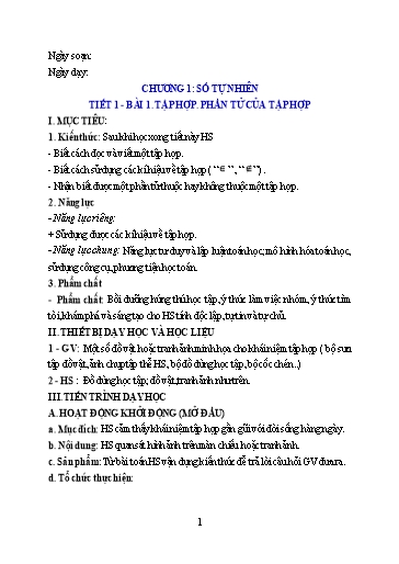 Giáo án Toán Lớp 6 Sách Chân trời sáng tạo - Chương trình cả năm