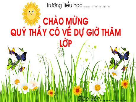 Bài giảng Tự nhiên và Xã hội Lớp 1 Sách Chân trời sáng tạo - Chương trình cả năm