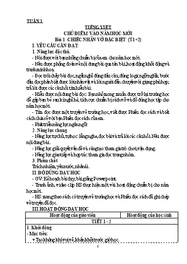 Kế hoạch bài dạy Tiếng Việt Lớp 3 Sách CTST - Chương trình cả năm