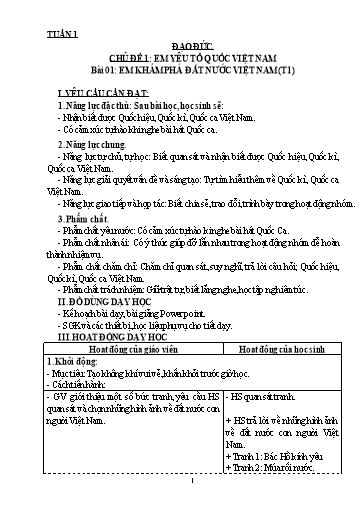 KHBD Đạo đức Lớp 3 Sách Cánh diều - Năm học 2022-2023